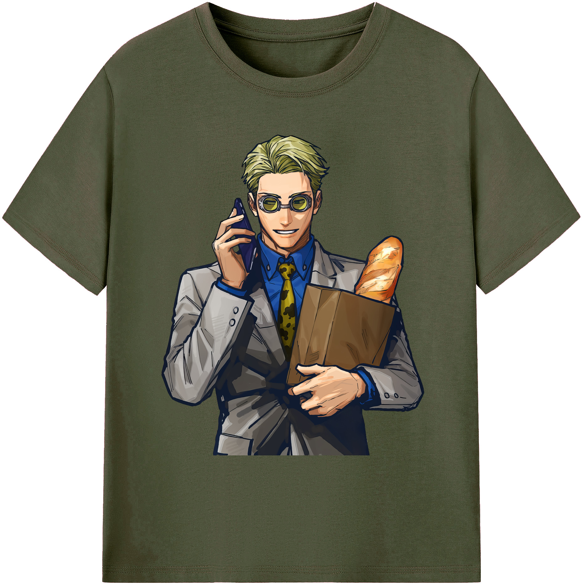（画像用） 呪術廻戦 Jujutsu Kaisen 綿100％ メンズ半袖Tシャツ｜肌触りやわらか＆通気性